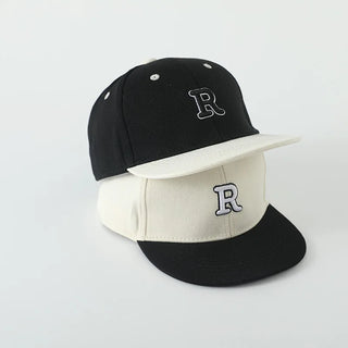 Letter R Peaked Baseball Hat - RYAN AND REMI