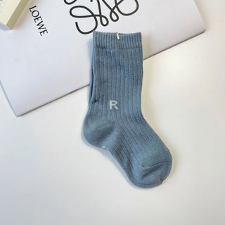 Letter R Cotton Cute Baby Socks - RYAN AND REMI