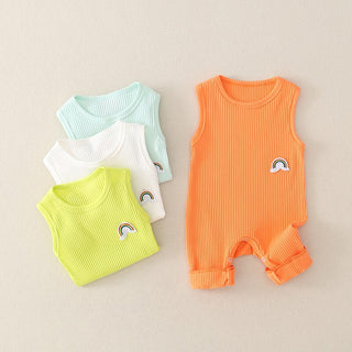 Rainbow Sleeveless Playsuit Romper - RYAN AND REMI