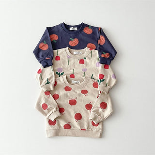 Rose Print Long Sleeve Top - RYAN AND REMI