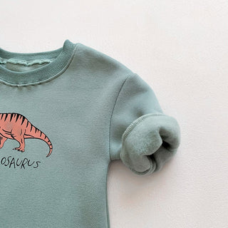 Baby Boy Cozy Dinosaur Sweater Jumpsuit - RYAN AND REMI