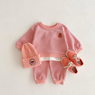 Spring Waffle Hoodie & Pants Baby Clothes Set - RYAN AND REMI