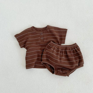 Striped Tee Bloomer Set - RYAN AND REMI