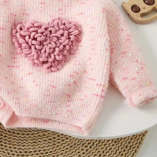 Thread Heart Knitted Sweater