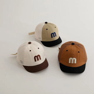 Mesh Baseball Hat with Embroidery - RYAN AND REMI