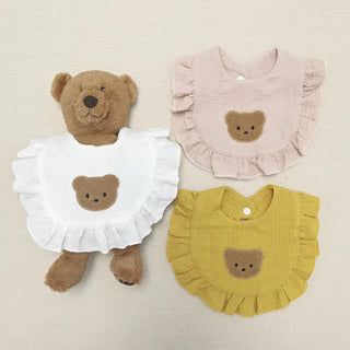 Muslin Teddy Bear Linen Apron - RYAN AND REMI