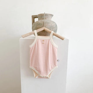 Baby Girl Plaid Camisole Bodysuit - RYAN AND REMI