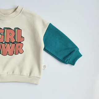 GIRL POWER Patchwork Sweater Bodysuit - RYAN AND REMI