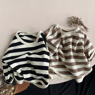 Loose Striped Cotton Top - RYAN AND REMI