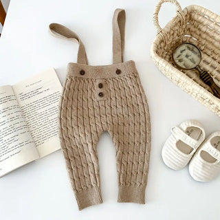 Striped Sweater Suspender Outfit