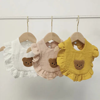 Muslin Teddy Bear Linen Apron - RYAN AND REMI