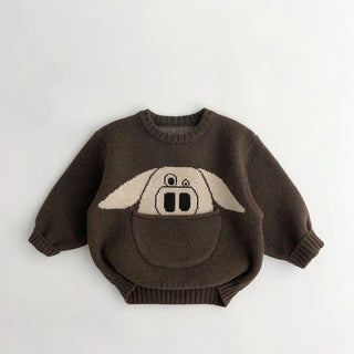 Cartoon Animal Pouch Sweater - RYAN AND REMI