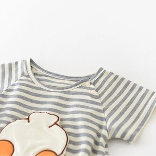 Cartoon Duckling Short Sleeve Bodysuit - RYAN AND REMI