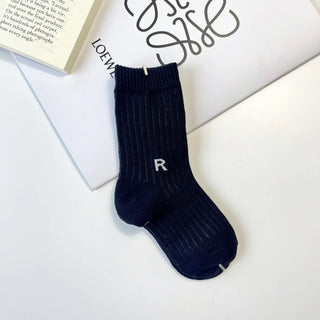 Letter R Cotton Cute Baby Socks - RYAN AND REMI