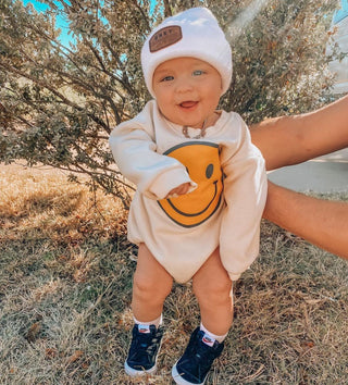 Smiley Face Baby Bodysuit - RYAN AND REMI