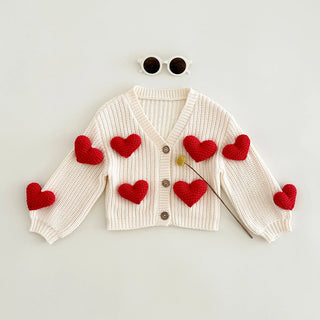 3D Sweetheart Cardigan Sweater