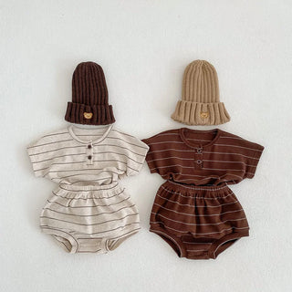 Striped Tee Bloomer Set - RYAN AND REMI