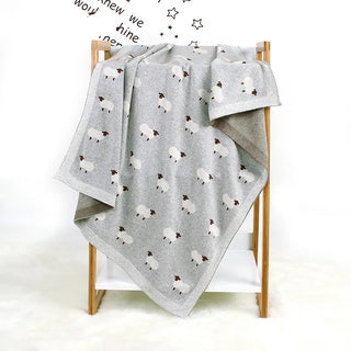 Sheep Print Baby Blanket