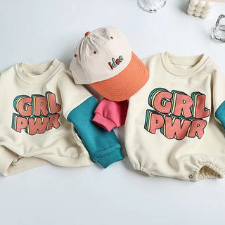 GIRL POWER Patchwork Sweater Bodysuit - RYAN AND REMI