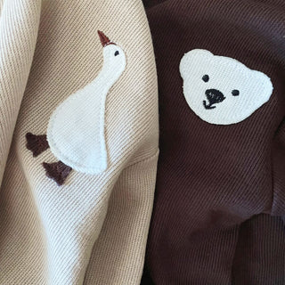 Goose Bear Pattern Patch Jogger Set - RYAN AND REMI