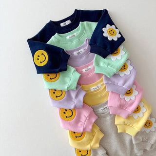 Flower Smile Patch Jogger Set - RYAN AND REMI