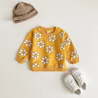 Long Sleeve Sunflower Sweater - RYAN AND REMI