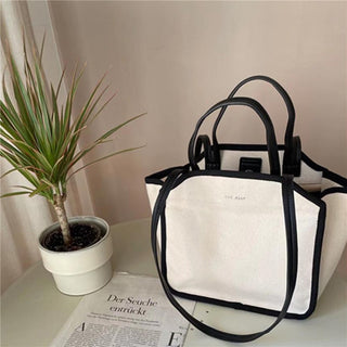 THE ALLY 2 Piece Canvas Tote Mom Bag With Zipper Wallet. - RYAN AND REMI