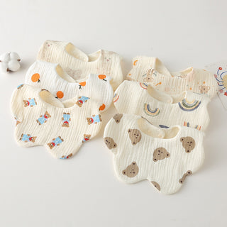 Round Petal Feeding Bib - RYAN AND REMI