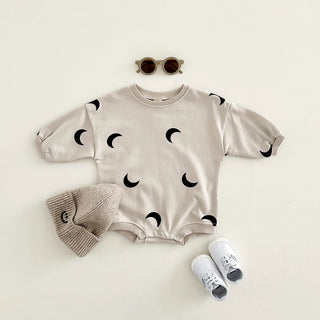 Half Moon Printed Bodysuit - RYAN AND REMI