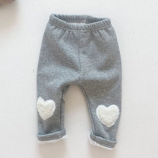 Baby Girl Heart Cotton Pants - RYAN AND REMI