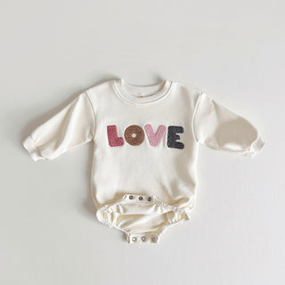 Love Embroidery Girl Bodysuit - RYAN AND REMI