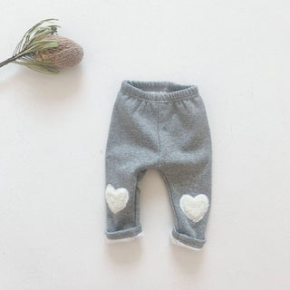 Baby Girl Heart Cotton Pants - RYAN AND REMI