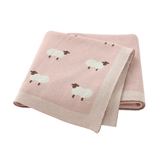 Sheep Print Baby Blanket