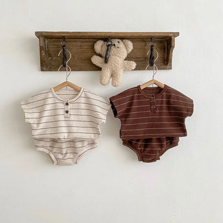 Striped Tee Bloomer Set - RYAN AND REMI