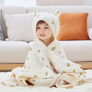 Hooded Cartoon Printed Towel - RYAN AND REMI