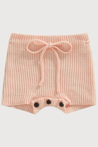 Baby Girls  Solid Color Knit Shorts - RYAN AND REMI