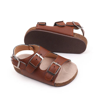 Vegan Leather Strap Sandals - RYAN AND REMI