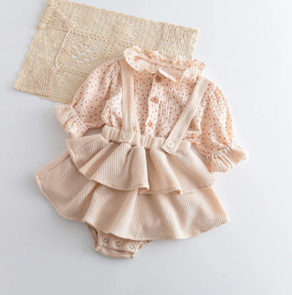 Vintage Style Baby Girl Ruffle Set - RYAN AND REMI