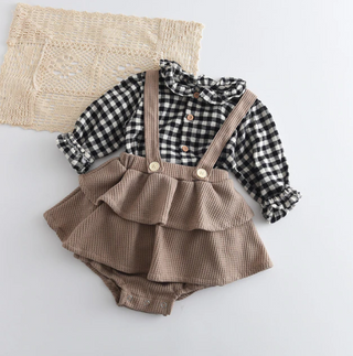 Vintage Style Baby Girl Ruffle Set - RYAN AND REMI