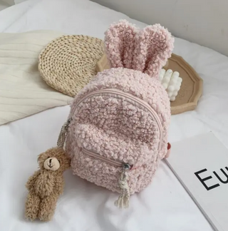 Cute Plush Rabbit Ears Backpack - RYAN AND REMI