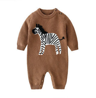 Zebra Patch Long Sleeve Jumpsuit - RYAN AND REMI