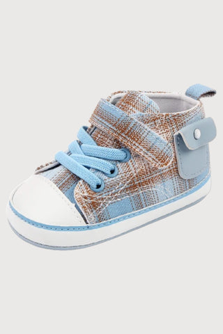 Baby Plaid Canvas Shoes - RYAN AND REMI