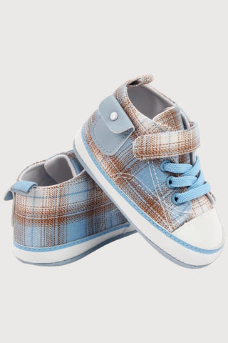 Baby Plaid Canvas Shoes - RYAN AND REMI