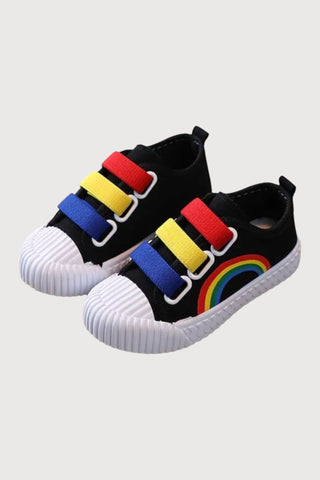 Rainbow Print Casual Canvas Sneakers - RYAN AND REMI