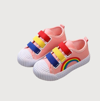 Rainbow Print Casual Canvas Sneakers - RYAN AND REMI