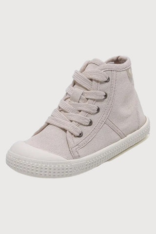 High Top Canvas Lace up Sneakers - RYAN AND REMI