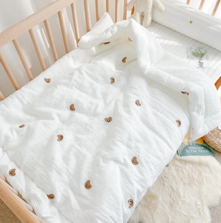 Soft Thick Quilted Blanket Crib Bedding - RYAN AND REMI