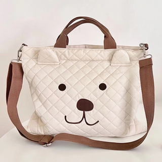 Multifunctional Cartoon Dog Print Quilted Mom Bag - RYAN AND REMI