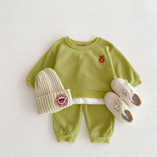 Spring Waffle Hoodie & Pants Baby Clothes Set - RYAN AND REMI