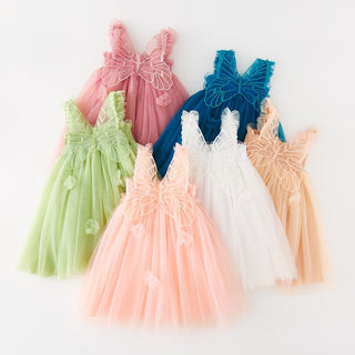 Princess Butterfly Fairy Wings Back Dress - RYAN AND REMI